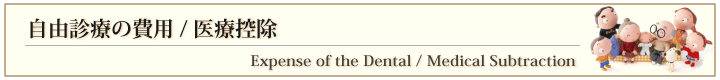 自由診療の費用/医療控除